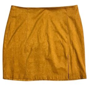 FOREVER 21 Mini Skirt L Mustard